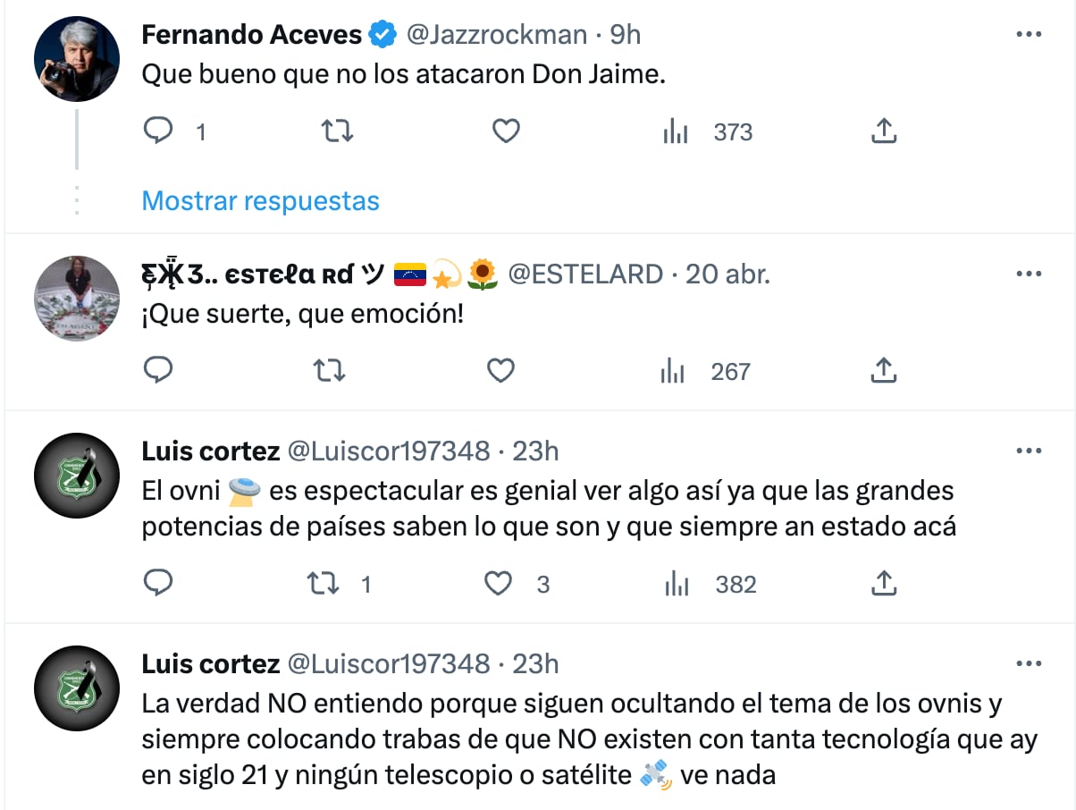 Usuarios de Twitter se muestran complacidos ante el video del OVNI