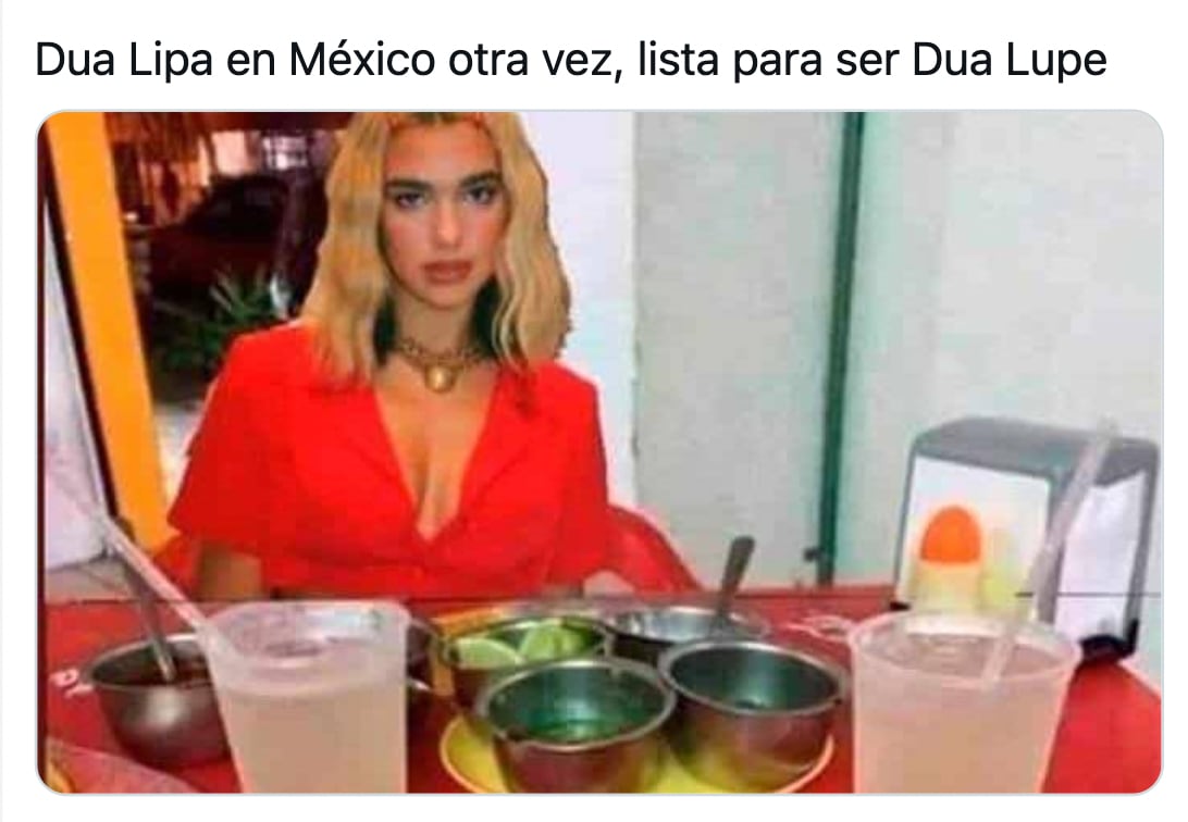 Meme de Dua Lipa