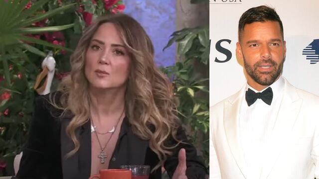 Andrea Legarreta y Ricky Martin