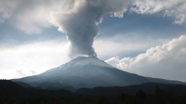 El volcán Popocatépetl está en Amarillo fase 3