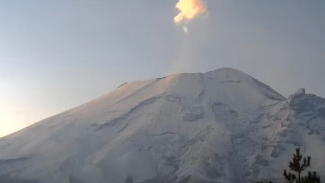 Volcán Popocatépetl el 6 de febrero