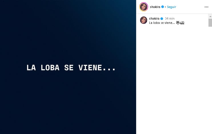 Shakira emociona con su último post.