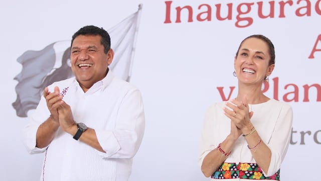 Javier May y Claudia Sheinbaum