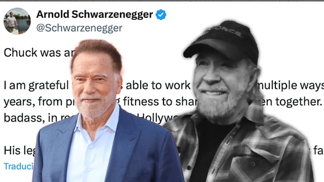 “Fue un ícono”: Arnold Schwarzenegger despide a Chuck Norris