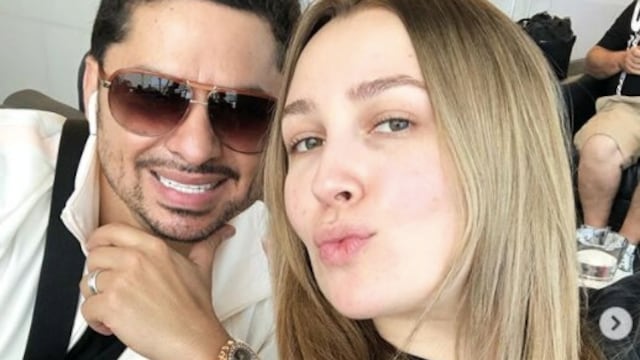 Larry Hernández y su esposa Kenia Ontiveros