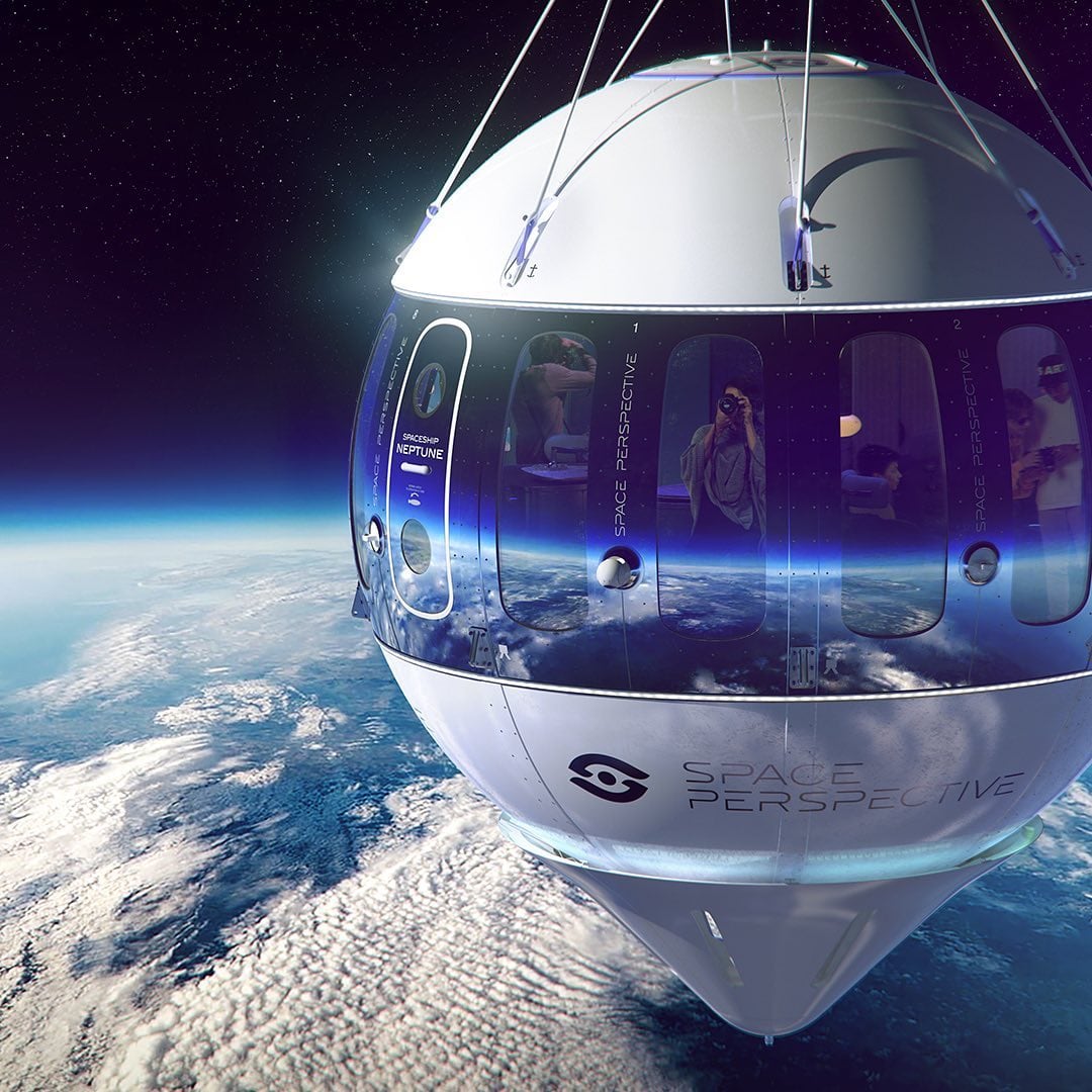 Nave Neptune de Space Perspective para las bodas en el espacio