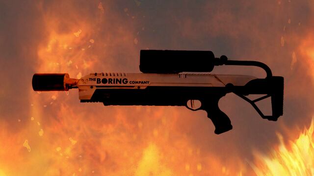 El lanzallamas de ‘The Boring Company’.