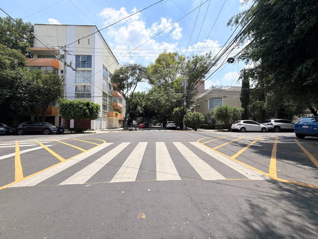 La alcaldesa Alessandra Rojo de la Vega entregó el reencarpetado de la calle Tehuantepec, en la colonia Roma Sur.