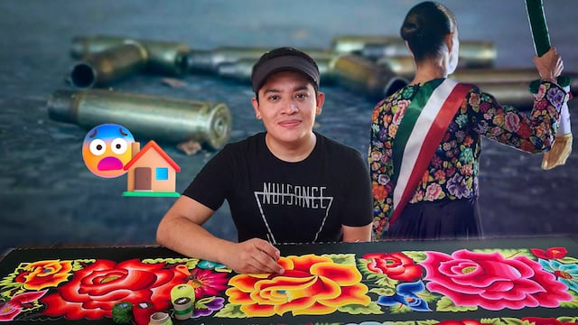 Atacan a balazos casa de Elvis Guerra, artesano muxe del vestido de Sheinbaum