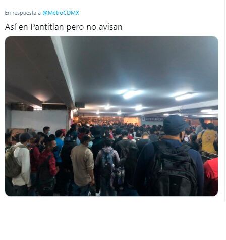 Metro Pantitlán.