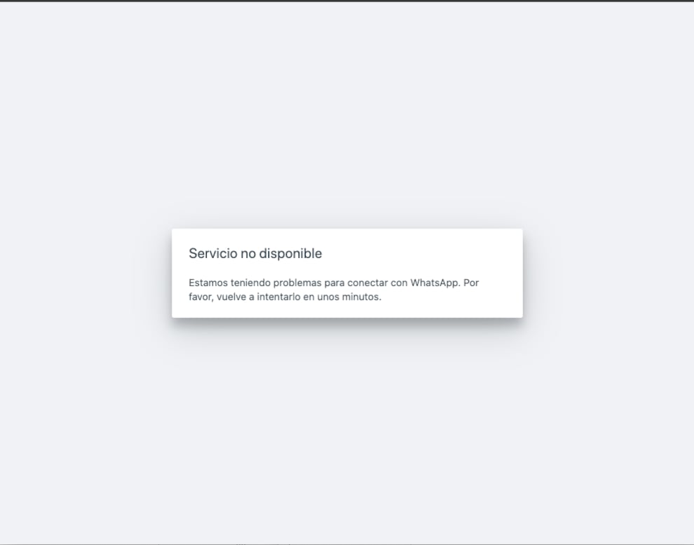 WhatsApp registra una caída este 3 de abril 2024