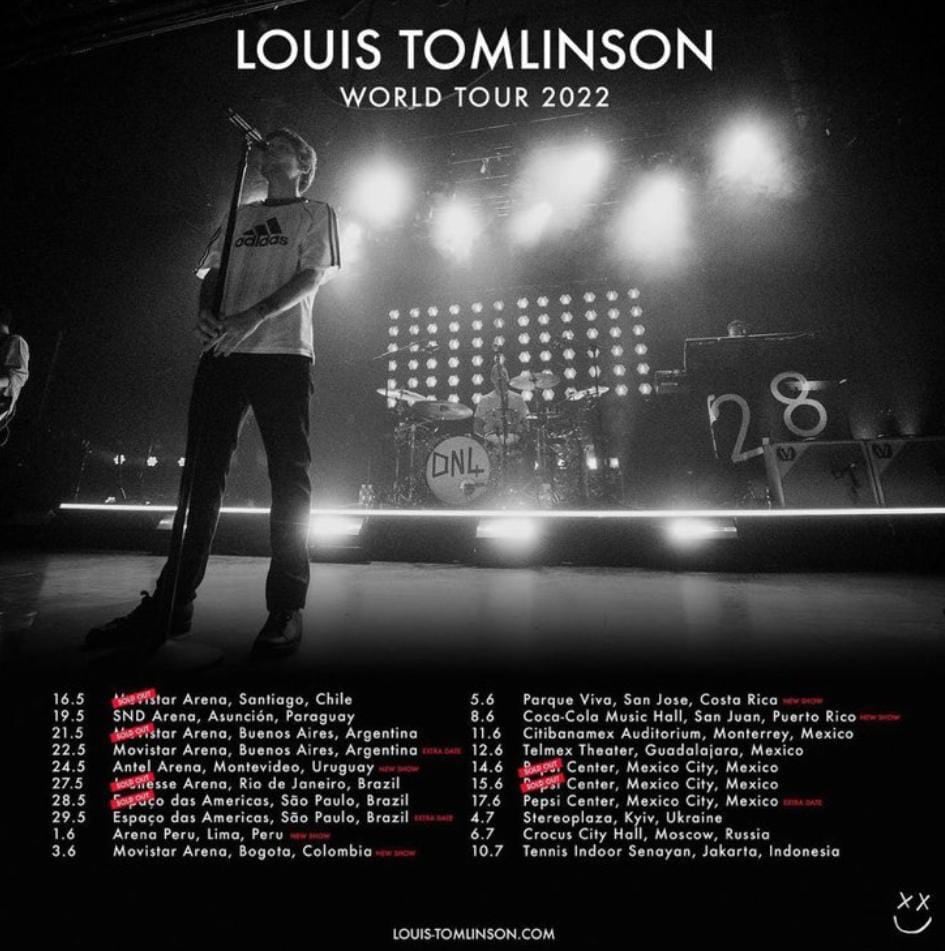 Louis Tomlinson, World Tour 2022
