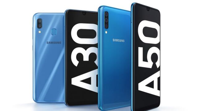 Los nuevos Galaxy A30 y A50.