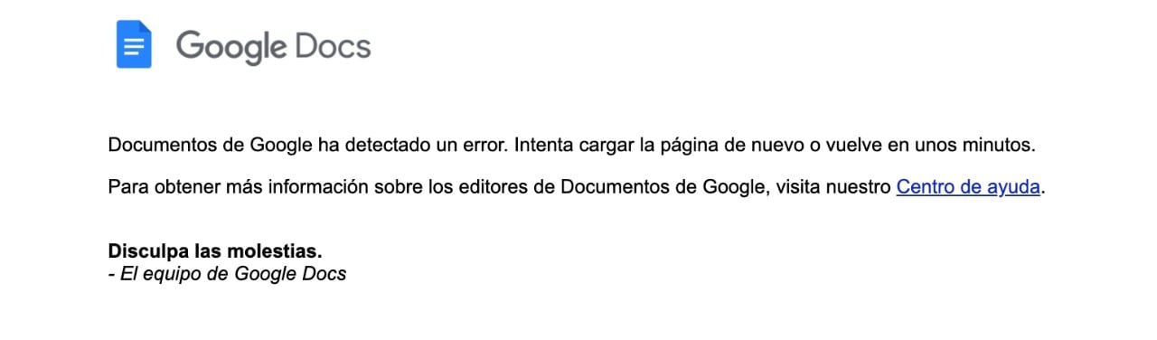 Fallas Google Drive