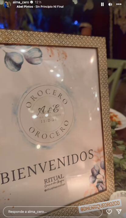 Alma Cero se casa con Enrique Orozco