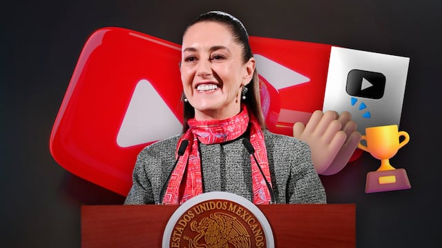 Claudia Sheinbaum recibe reconocimiento por llegar al millón de suscriptores en YouTube
