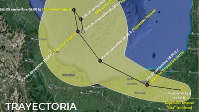 Depresión tropical Lisa