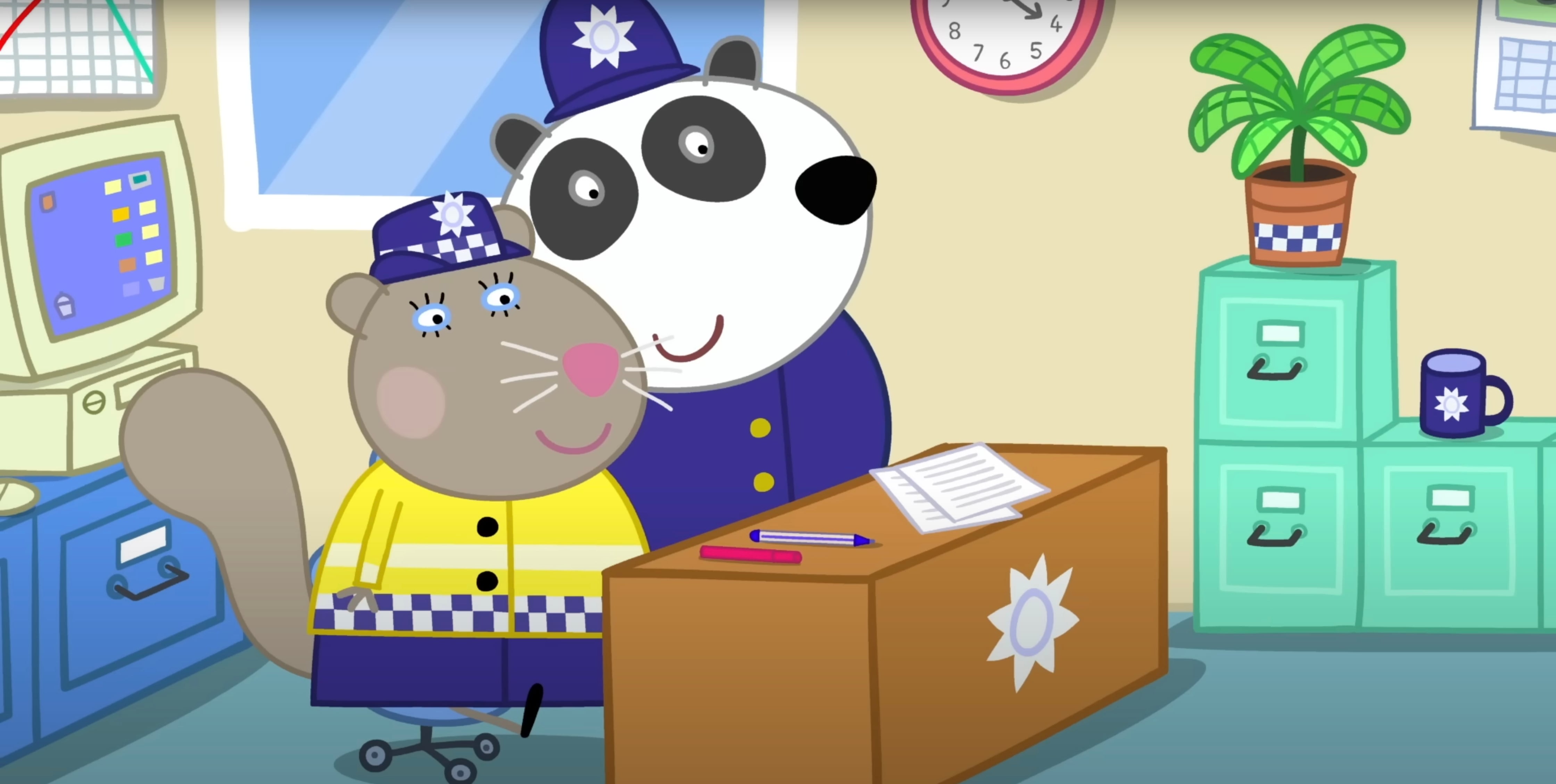 60 minutos en donde Peppa Pig conoce al oficial Panda por el Día Nacional del Oso Panda
