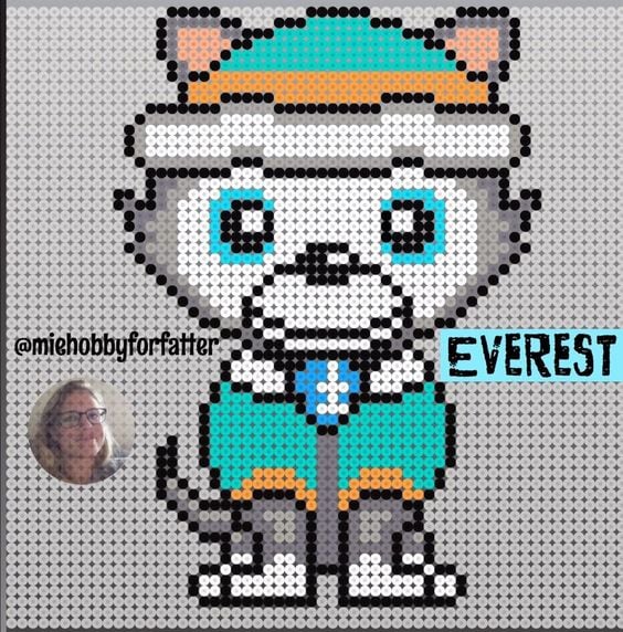 Everest de Paw Patrol en punto de cruz
