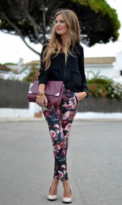 Pantalones estampados para cena de Fin de Año