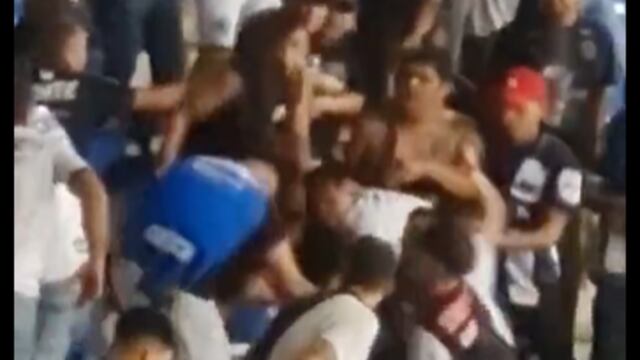 Bronca en el estadio de Monterrey