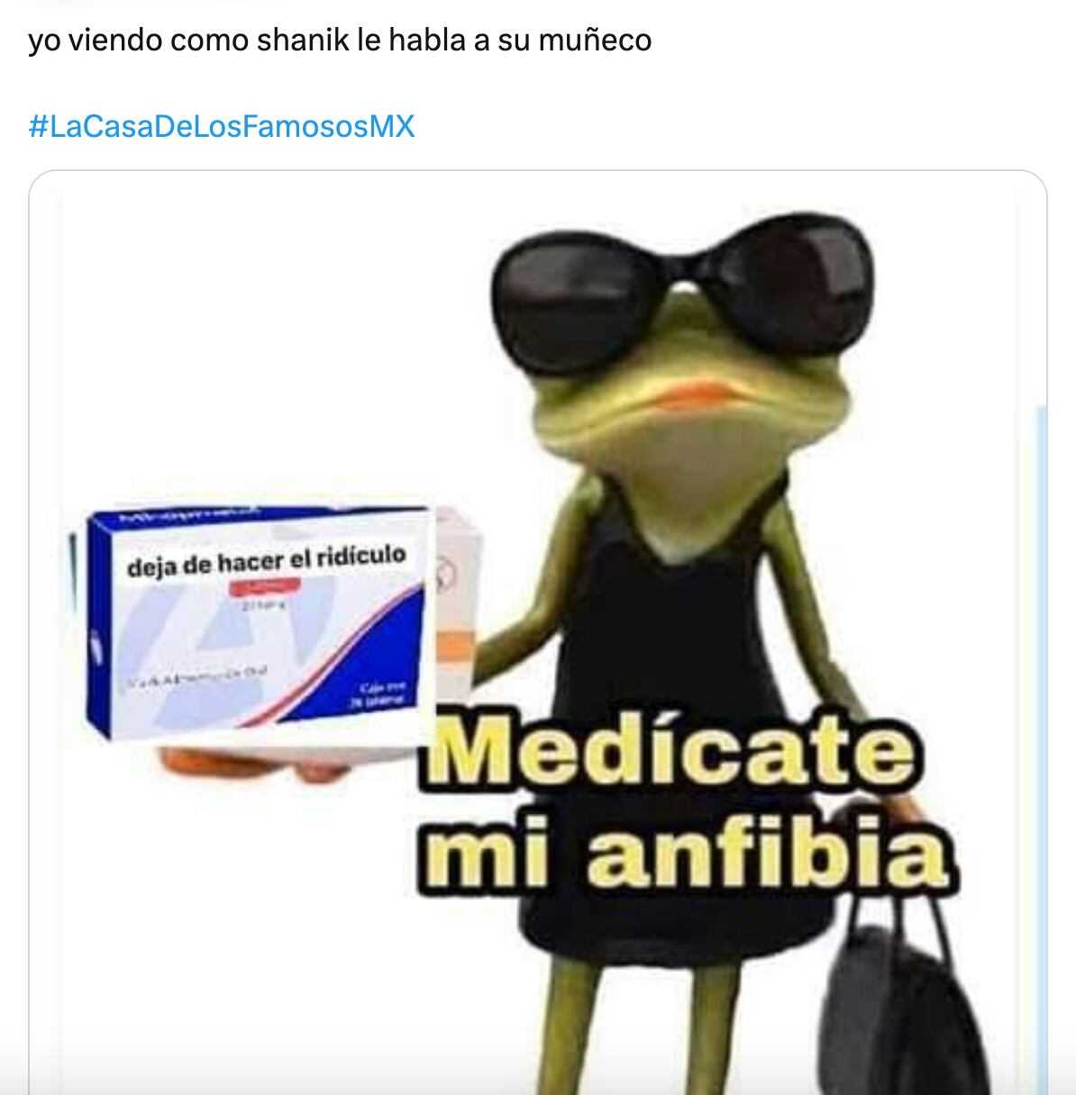 Meme de Shanik Berman en La Casa de los Famosos México 2024