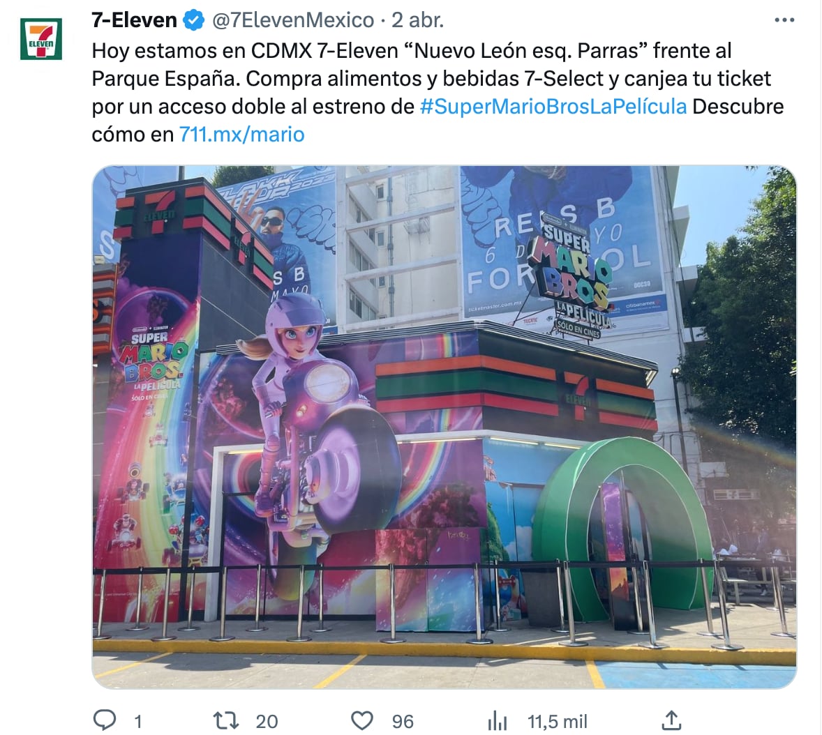 7 Eleven de Mario Bros en la CDMX