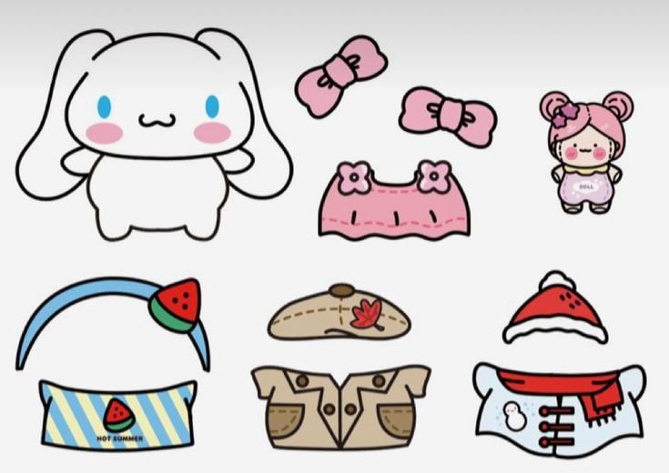 Plantillas de Cinnamoroll para vestir