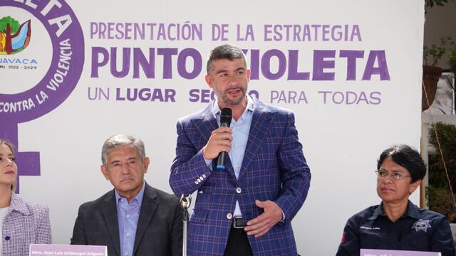El programa Puntos Violeta de Miguel Hidalgo fue presentado en Cuernavaca por Mauricio Tabe