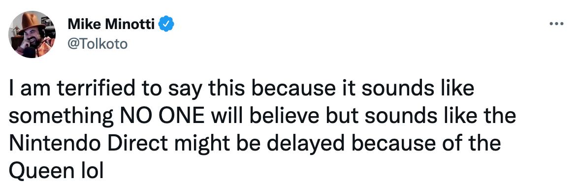 Nintendo Direct retrasado
