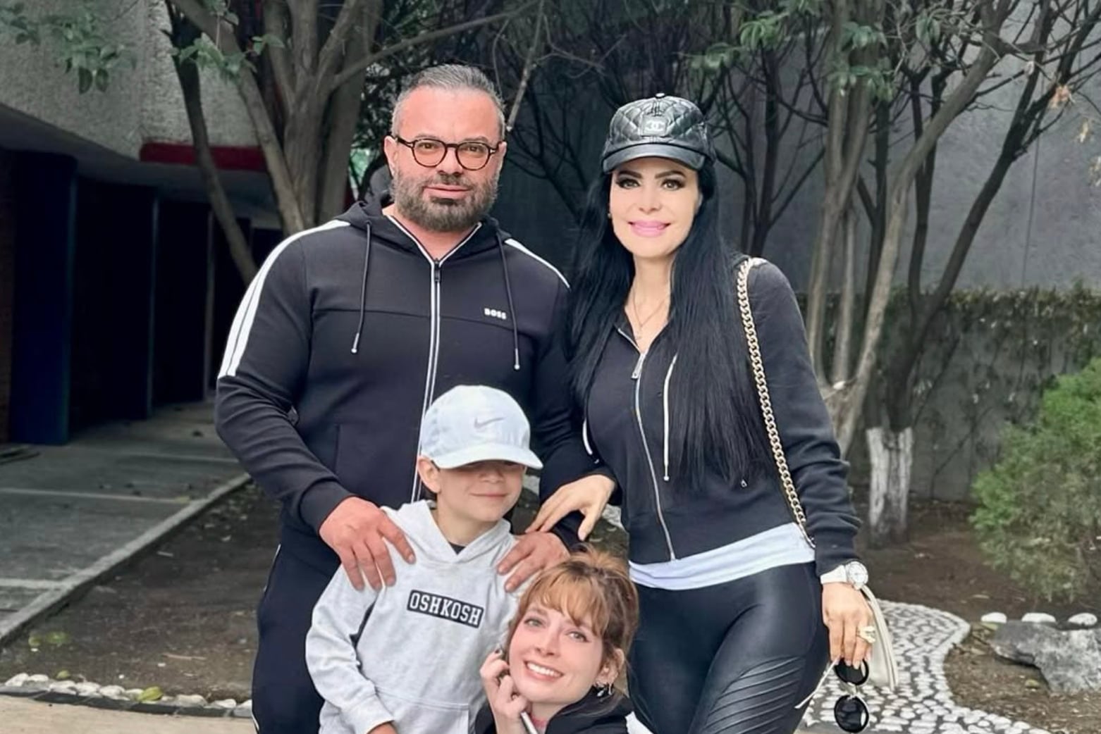 Maribel Guardia y su familia