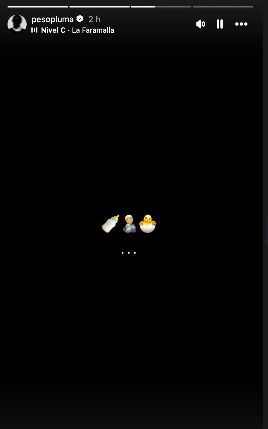 Peso Pluma confirmaría que será papá con 3 clarísimos emojis