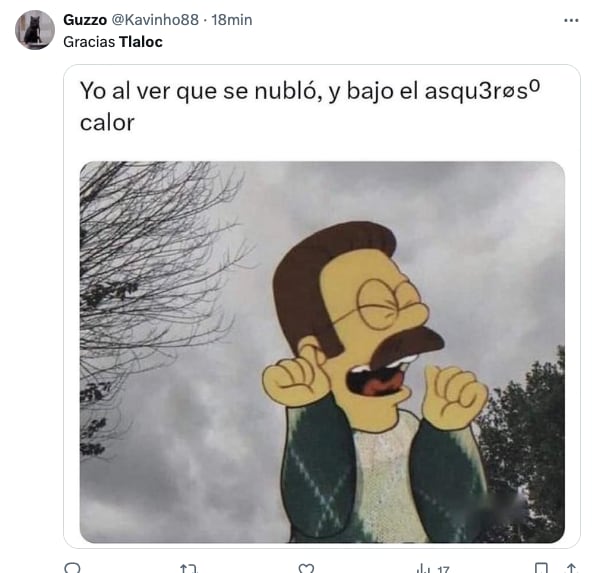 Memes agradecen a Tláloc por la lluvia en la CDMX