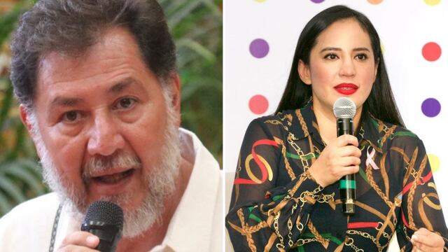 Fernández Noroña y Sandra Cuevas (especial)