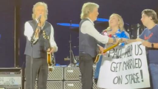 Le pide matrimonio en el concierto de Paul McCartney en Monterrey con ayuda del propio músico (VIDEO)