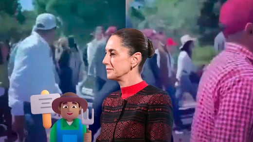 Claudia Sheinbaum caminó al menos un kilómetro tras bloqueo de campesinos en Puebla