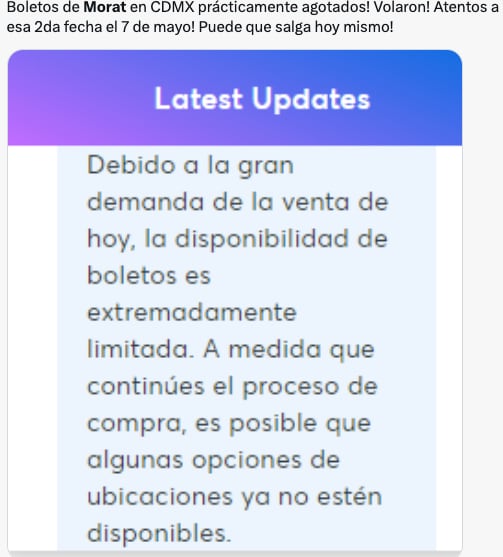Se agotaron los boletos de Morat y los memes no podían faltar