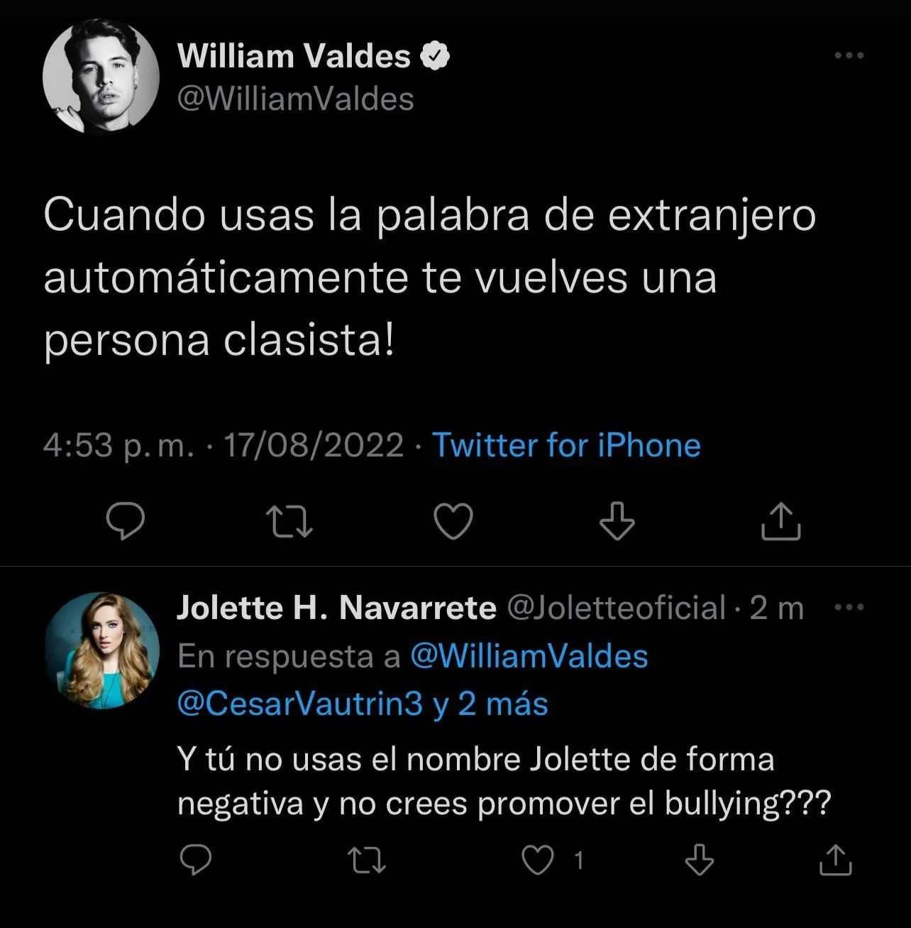 Jolette y William Valdés