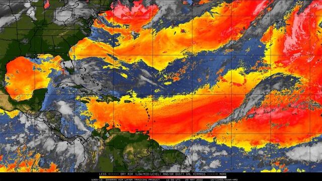 Nube de polvo del Sahara 2023 en México