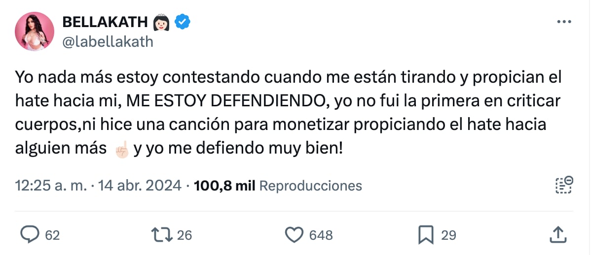 Bellakath protagoniza pelea con Yeri Mua