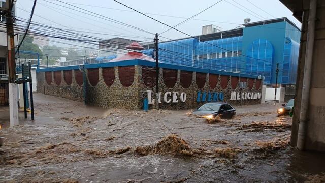 Tormenta Tropical Max toca tierra en Guerrero: Vialidades de Acapulco quedaron inundadas tras su paso