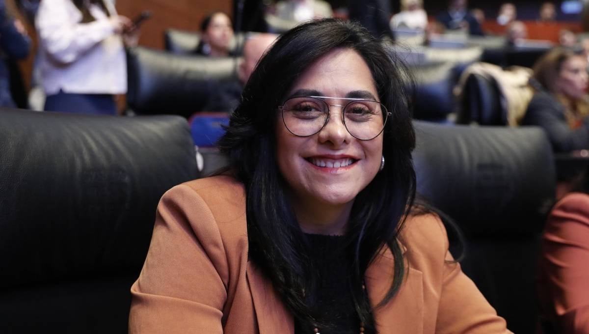 Sandra Luz Falcón, senadora por el Estado de México