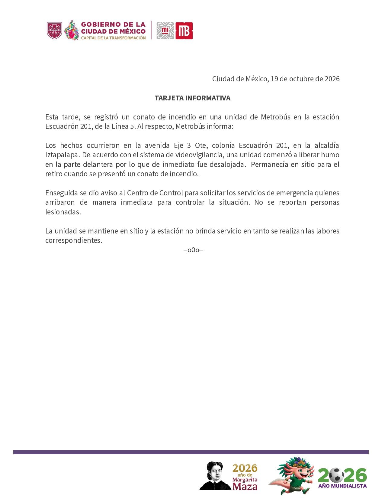 Unidad del Metrobús de la Línea 5 se incendia en Escuadrón 201: esto se sabe