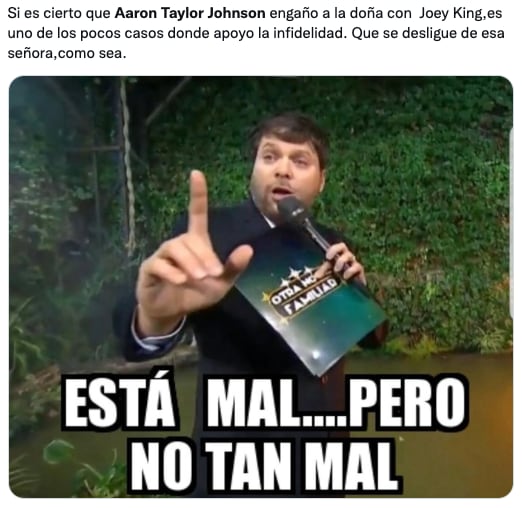 Rumores aseguran que Aaron Taylor-Johnson fue infiel con Joey King