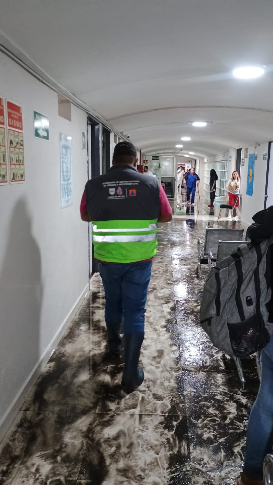 El Hospital de Psiquiatría IMSS San Fernando se inundó