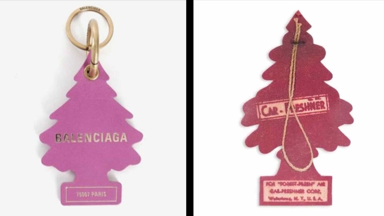 Demandan a Balenciaga por plagiar los arbolitos aromáticos para coche