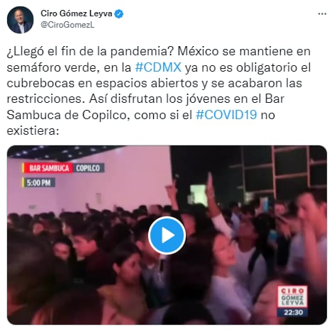 Ciro Gómez Leyva critica inauguración de Sambuca Copilco