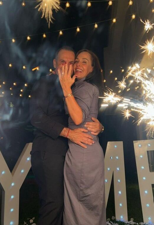Sharis Cid y su novio Pedro Canavati
