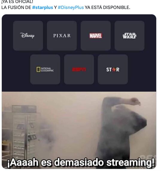 La fusión de Disney Plus con Star Plus crea divertidos memes