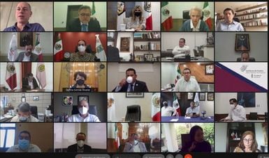 Reunión de gobernadores con la Secretaría de Gobernación